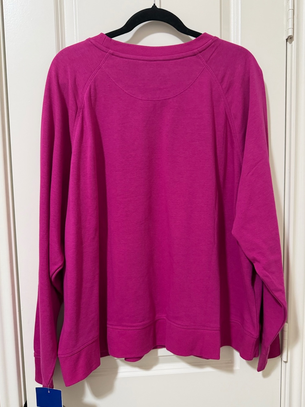 Champion Women's Magenta Crewneck Sweatshirt with Floral Logo - Picture 2 of 4